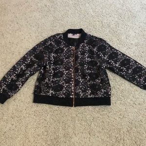 Lace Bomber Jacket